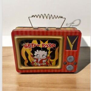 Betty Boop TV Television Lunch Box Collectible Tin 2004 Brand New.